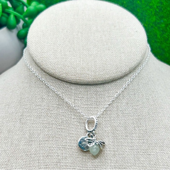 NWOT Sterling silver glow in the dark firefly charm pendant necklace 18” - Picture 2 of 7